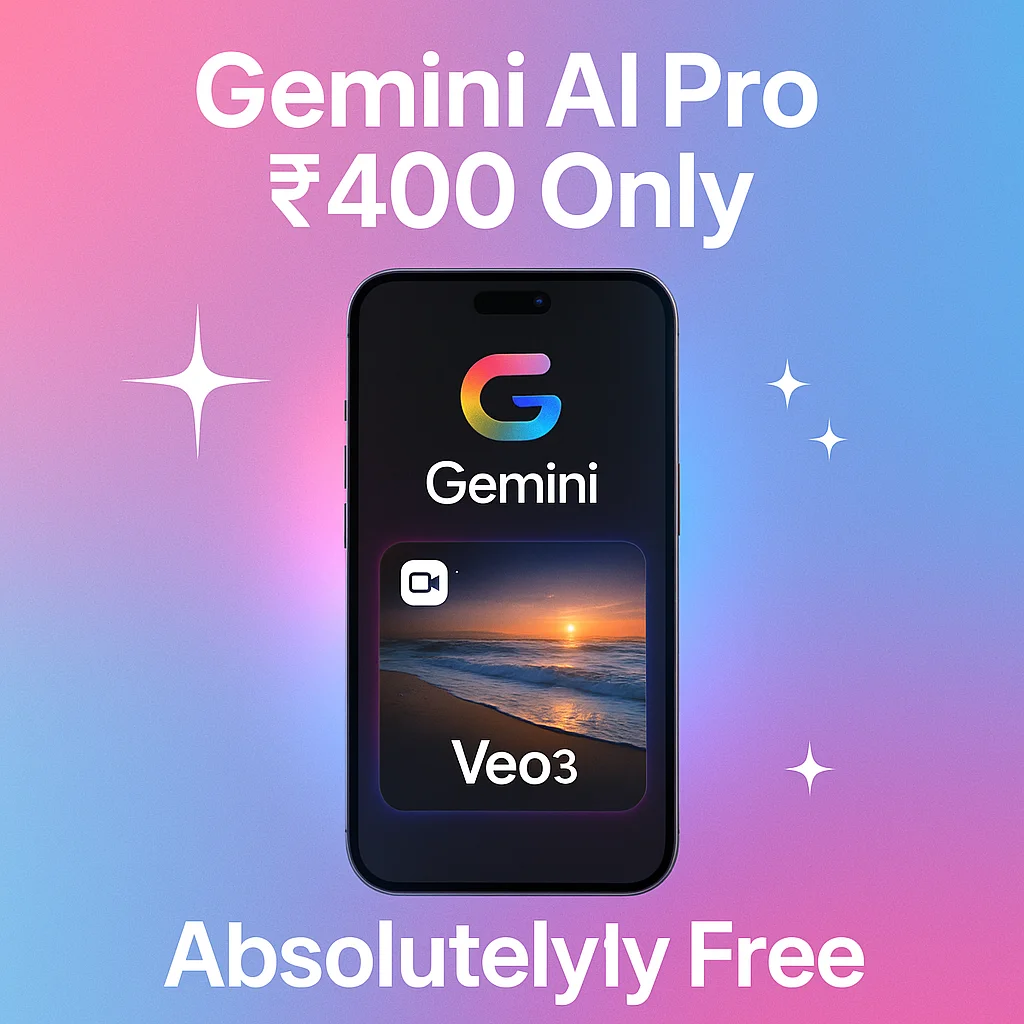 Gemini AI Pro 400 Only, Veo3 Absolutely Free